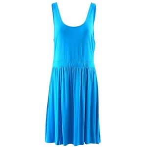 The Vanity Room Blue Jersey Knit Stretch Flowy Dress